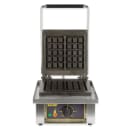 Equipex GES10 Single Brussels Waffle Maker w/ Drip Tray - Stainless, 220v/1ph thumbnail 3
