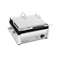 Equipex PANINI/1 Single Commercial Panini Press w/ Cast Iron Grooved Plates, 120v thumbnail 4