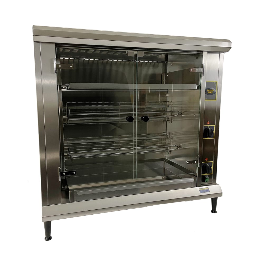 Equipex RBE-8/1 Electric 2 Spit Commercial Rotisserie, 208v/1ph
