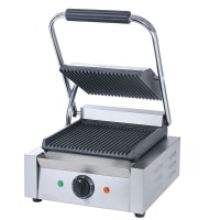 Equipex SAVOY Single Commercial Panini Press w/ Cast Iron Grooved Plates, 120v thumbnail 10