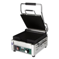 Equipex SAVOY Single Commercial Panini Press w/ Cast Iron Grooved Plates, 120v thumbnail 9