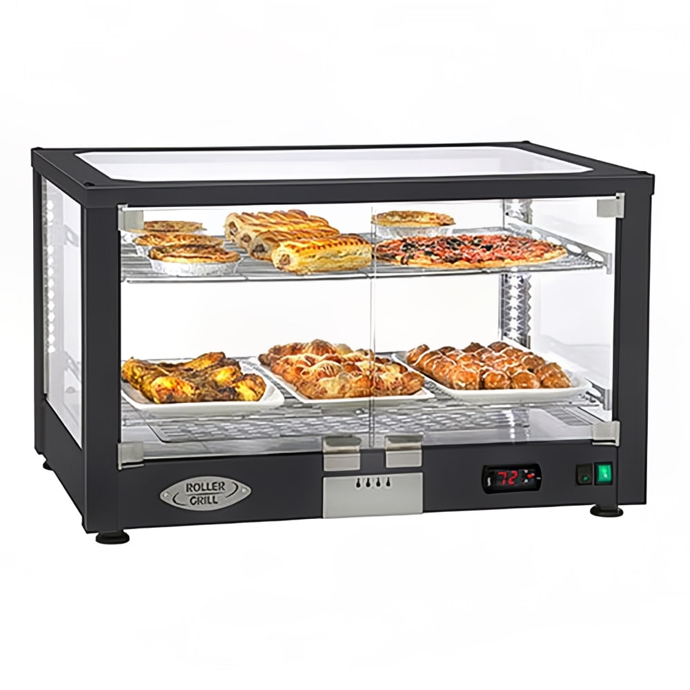 Equipex WD780B-2 30 1/2" Full Service Countertop Heated Display Case  - (2) Shelves, 120v