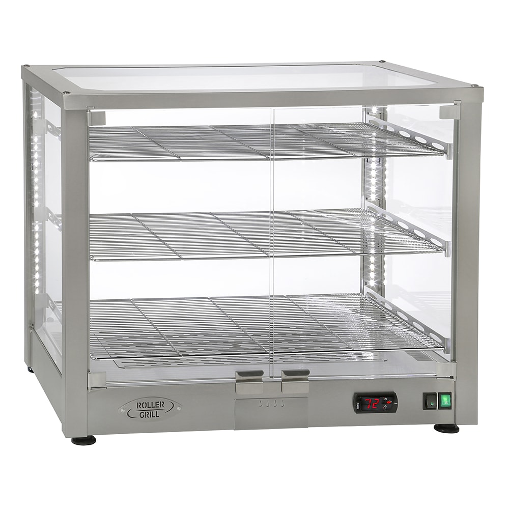 Equipex WD780S-3/1 30 1/2" Full Service Countertop Heated Display Case  - (3) Shelves, 120v