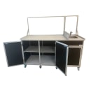 Monsam Enterprises 66" Food Cart w/ 10"D Sink & Sneeze Guard (FSC-01) thumbnail 2