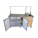 Monsam Enterprises 66" Food Cart w/ 10"D Sink & Sneeze Guard (FSC-01) thumbnail 5