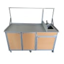Monsam Enterprises 66" Food Cart w/ 10"D Sink & Sneeze Guard (FSC-01) thumbnail 6