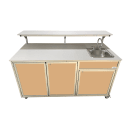 Monsam Enterprises 66" Food Cart w/ 5 1/2"D Sink & Serving Shelf (FSC-02) thumbnail 7