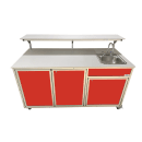 Monsam Enterprises 66" Food Cart w/ 5 1/2"D Sink & Serving Shelf (FSC-02) thumbnail 8
