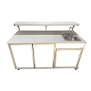 Monsam Enterprises 66" Food Cart w/ 5 1/2"D Sink & Serving Shelf (FSC-02) thumbnail 9