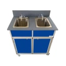 Monsam Enterprises 37 3/4"H Portable Sink w/ (2) 10"D Bowls, Hot & Cold Water (NS-002) thumbnail 4