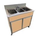 Monsam Enterprises 37 3/4"H Portable Sink w/ (3) 10"D Bowls, Hot & Cold Water (NS-003) thumbnail 10