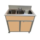 Monsam Enterprises 37 3/4"H Portable Sink w/ (3) 10"D Bowls, Hot & Cold Water (NS-003) thumbnail 11