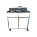 Monsam Enterprises 37 3/4"H Portable Sink w/ (3) 10"D Bowls, Hot & Cold Water (NS-003) thumbnail 16