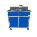 Monsam Enterprises 37 3/4"H Portable Sink w/ (3) 10"D Bowls, Hot & Cold Water (NS-003) thumbnail 4