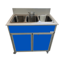 Monsam Enterprises 37 3/4"H Portable Sink w/ (3) 10"D Bowls, Hot & Cold Water (NS-003) thumbnail 5