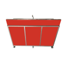 Monsam Enterprises 38"H Portable Sink w/ (3) 10"D Bowls, Hot & Cold Water (NS-003DB) thumbnail 12