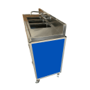 Monsam Enterprises 38"H Portable Sink w/ (3) 10"D Bowls, Hot & Cold Water (NS-003DB) thumbnail 2