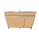Monsam Enterprises 38"H Portable Sink w/ (3) 10"D Bowls, Hot & Cold Water (NS-003DB) thumbnail 8
