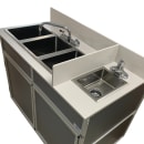 Monsam Enterprises 37 1/2"H Portable Sink w/ (1) 4" Bowl & (3) 10"D Bowls, Hot & Cold Water (NS-004) thumbnail 8