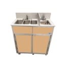 Monsam Enterprises 39 1/2"H Portable Sink w/ (1) 4"D Bowl & (3) 6"D Bowls, Hot & Cold Water (NS-004S) thumbnail 11