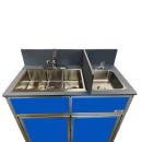 Monsam Enterprises 39 1/2"H Portable Sink w/ (1) 4"D Bowl & (3) 6"D Bowls, Hot & Cold Water (NS-004S) thumbnail 6