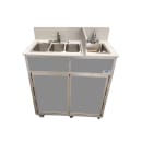 Monsam Enterprises 39 1/2"H Portable Sink w/ (1) 4"D Bowl & (3) 6"D Bowls, Hot & Cold Water (NS-004S) thumbnail 8