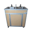 Monsam Enterprises 39 1/2"H Portable Sink w/ (2) 5 1/2"D Bowls, Hot & Cold Water (NS-009D) thumbnail 10