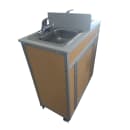 Monsam Enterprises 39 1/2"H Portable Sink w/ (2) 5 1/2"D Bowls, Hot & Cold Water (NS-009D) thumbnail 12