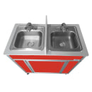 Monsam Enterprises 39 1/2"H Portable Sink w/ (2) 5 1/2"D Bowls, Hot & Cold Water (NS-009D) thumbnail 14