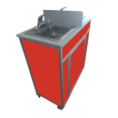 Monsam Enterprises 39 1/2"H Portable Sink w/ (2) 5 1/2"D Bowls, Hot & Cold Water (NS-009D) thumbnail 15