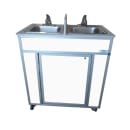 Monsam Enterprises 39 1/2"H Portable Sink w/ (2) 5 1/2"D Bowls, Hot & Cold Water (NS-009D) thumbnail 16