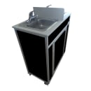 Monsam Enterprises 39 1/2"H Portable Sink w/ (2) 5 1/2"D Bowls, Hot & Cold Water (NS-009D) thumbnail 3