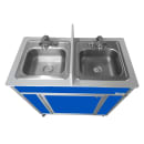 Monsam Enterprises 39 1/2"H Portable Sink w/ (2) 5 1/2"D Bowls, Hot & Cold Water (NS-009D) thumbnail 5