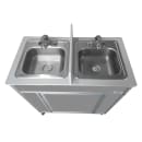 Monsam Enterprises 39 1/2"H Portable Sink w/ (2) 5 1/2"D Bowls, Hot & Cold Water (NS-009D) thumbnail 8