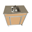 Monsam Enterprises 39 1/2"H Portable Sink w/ 5 1/2"D Bowl, Hot & Cold Water (NS-009SS) thumbnail 12