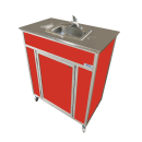 Monsam Enterprises 39 1/2"H Portable Sink w/ 5 1/2"D Bowl, Hot & Cold Water (NS-009SS) thumbnail 14