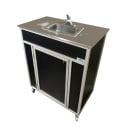 Monsam Enterprises 39 1/2"H Portable Sink w/ 5 1/2"D Bowl, Hot & Cold Water (NS-009SS) thumbnail 2
