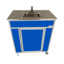 Monsam Enterprises 39 1/2"H Portable Sink w/ 5 1/2"D Bowl, Hot & Cold Water (NS-009SS) thumbnail 4