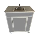 Monsam Enterprises 39 1/2"H Portable Sink w/ 5 1/2"D Bowl, Hot & Cold Water (NS-009SS) thumbnail 7