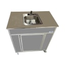 Monsam Enterprises 39 1/2"H Portable Sink w/ 5 1/2"D Bowl, Hot & Cold Water (NS-009SS) thumbnail 9