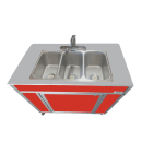 Monsam Enterprises 39 1/2"H Portable Sink w/ (3) 5"D Bowl, Hot & Cold Water (NS-009T) thumbnail 10