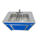 Monsam Enterprises 39 1/2"H Portable Sink w/ (3) 5"D Bowl, Hot & Cold Water (NS-009T) thumbnail 4