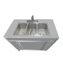 Monsam Enterprises 39 1/2"H Portable Sink w/ (3) 5"D Bowl, Hot & Cold Water (NS-009T) thumbnail 5