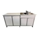 Monsam Enterprises 80" Food Cart w/ 5 1/2"D Sink & Ice Bin (NS-FSC-003) thumbnail 8