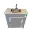 Monsam Enterprises 37 1/2"H Portable Eyewash Unit - Polymer Cabinet, Stainless Steel Basin (PSE-2001E) thumbnail 3