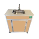 Monsam Enterprises 37 1/2"H Portable Eyewash Unit - Polymer Cabinet, Stainless Steel Basin (PSE-2001E) thumbnail 4