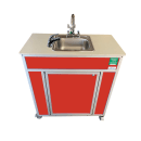 Monsam Enterprises 37 1/2"H Portable Eyewash Unit - Polymer Cabinet, Stainless Steel Basin (PSE-2001E) thumbnail 5