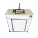 Monsam Enterprises 37 1/2"H Portable Eyewash Unit - Polymer Cabinet, Stainless Steel Basin (PSE-2001E) thumbnail 6