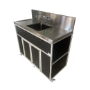 Monsam Enterprises 52 1/4"H Portable Sink w/ 12"D Bowl, Hot & Cold Water (PSE-2001LA) thumbnail 2