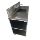 Monsam Enterprises 52 1/4"H Portable Sink w/ 12"D Bowl, Hot & Cold Water (PSE-2001LA) thumbnail 3